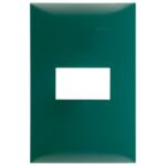 PLACA PLASTICA 1 MODULO VERDE ABETO SIMO