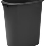 BASURERO PLASTICO 10QT - 9.5LITROS NEGRO