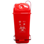 BASURERO VAIVEN  PEDAL 50 LITROS ROJO