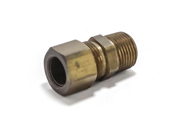 ADAPTADOR MACHO BRONCE 1/2"x3/8"