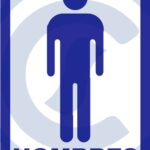 ROTULO VINIL "BAÑO HOMBRE"