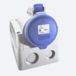 TOMA HEMBRA 250V 32A C/CAJA P/INTEMPERIE