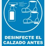 ROTULO VINIL "DESINFECTE CALZADO ANTES D