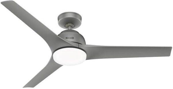 VENTILADOR TECHO 3A-1L 52" GALLEGOS LIGHT-MATTE SILVER