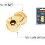 VALVULA CABEZA DE POLLO 1/4" 19088 TRUPE