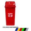 BASURERO VAIVEN 50LT COLORES P/RECICLAJE