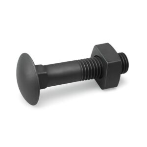 PERNO CARRUAJE C/RED. NEGRO 5/8" X 3"