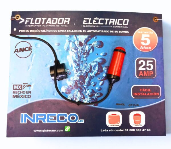 CONTROL DE NIVEL 25AMP FV-002 INRECO