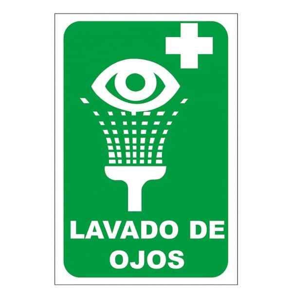 ROTULO VINIL "ESTACION D/LAVADO DE OJOS"