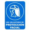 ROTULO VINIL "USO OBLIG D/PROTEC FACIAL"