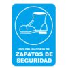 ROTULO VINIL "USO OBLIG D/ZAPATO SEG"