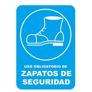 ROTULO VINIL "USO OBLIG D/ZAPATO SEG"