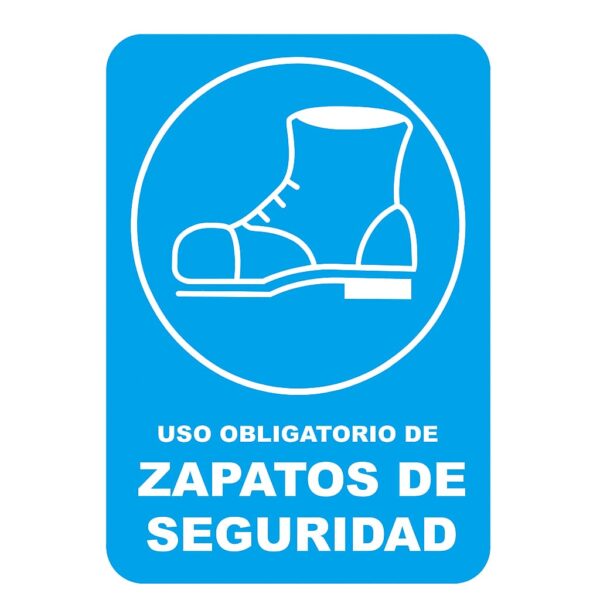 ROTULO VINIL "USO OBLIG D/ZAPATO SEG"