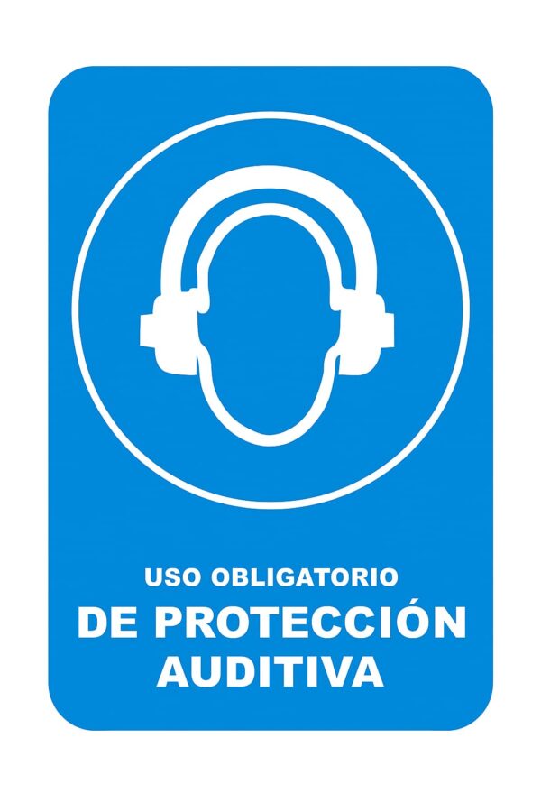 ROTULO VINIL "USO OBLIG D/PROTEC AUDITIVO"