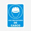 ROTULO VINIL "USO OBLIG DE CASCO"