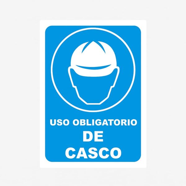 ROTULO VINIL "USO OBLIG DE CASCO"
