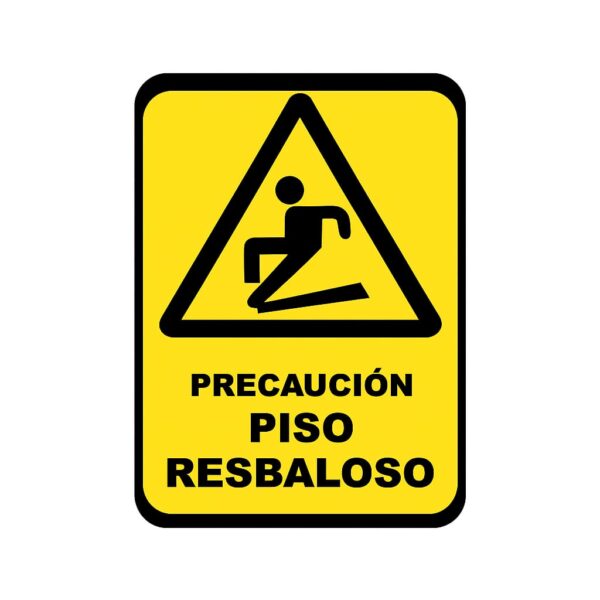 ROTULO VINIL "PELIGRO PISO RESBALOSO"
