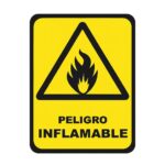 ROTULO VINIL "PELIGRO INFLAMABLE"