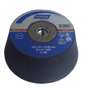 PIEDRA ESMERIL C100 T/COPA 5" X 2" X 5/8