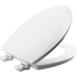 ASIENTO INODORO MADERA ELONGADO BLANCO BEMIS