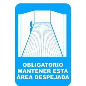 ROTULO VINIL "OBLIG MANTENER DESPE"