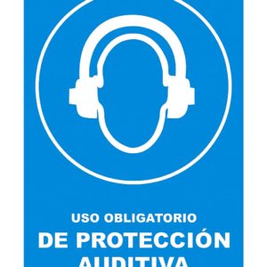 ROTULO VINIL "USO OBLIG D/PROTEC AUDITIVO"