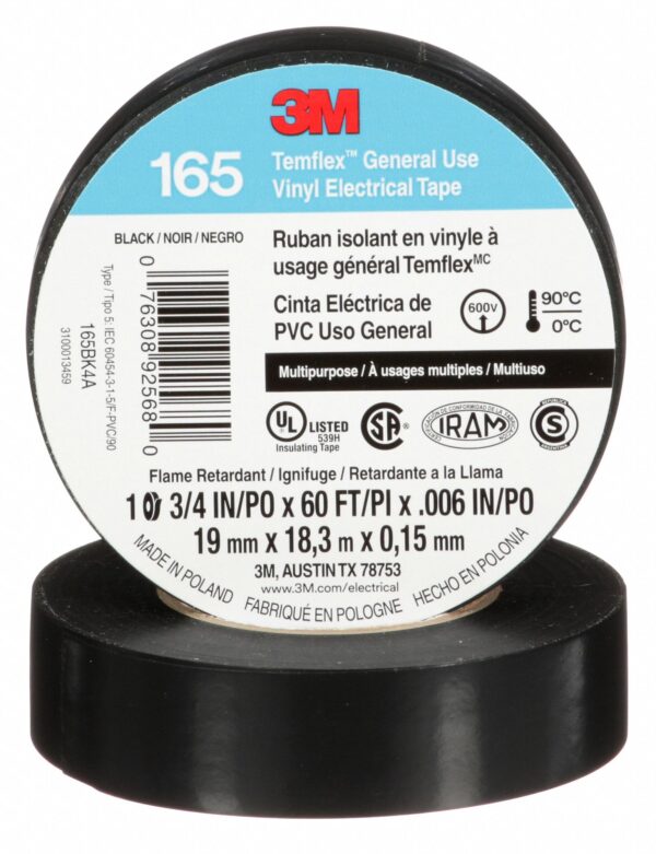 CINTA AISLANTE 3/4X20ydas NEGRA 1711 3M