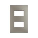 PLACA PLASTICA ALUMINIO 2 MODULOS SIMON