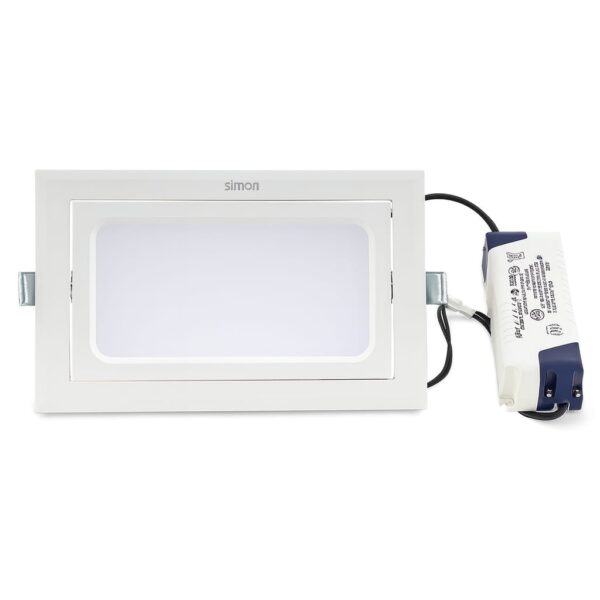 LAMPARA LED RECTANGULAR BLANCA 35W 4000K