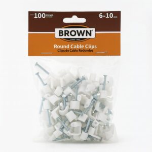 GRAPA PLASTICA T/REDONDA 7-10MM BROWN