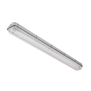 CUERPO LAMPARA P/TUBO LED 2X18W ANTIPOLVO Y HUMEDAD
