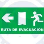 ROTULO VINIL "RUTA DE EVACUACION IZQ"
