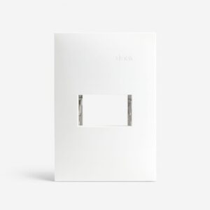 PLACA BLANCA 1 MODULO C/SOPORTE SIMON