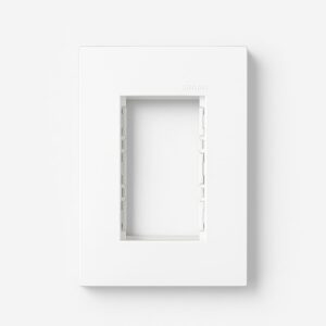 PLACA BLANCA 3 MODULOS C/SOPORTE SIMON