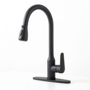 MEZCLADOR FREGADERO C/ROCIADOR A/INOX NEGRO