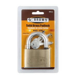 CANDADO 40MM LATONADO BR404 BROWN