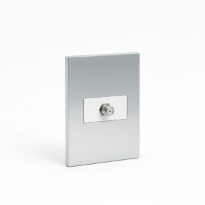 TOMA TV COAXIAL BLANCO-PLATA TANIA