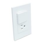 SWITCH TOMA POLARIZADO BLANCO 15A-125V
