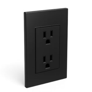 TOMA DOBLE 15A 125V POLARIZADO NEGRO TANIA