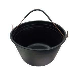 BALDE PLASTICO NEGRO P/ALBAÑIL 8 LITROS