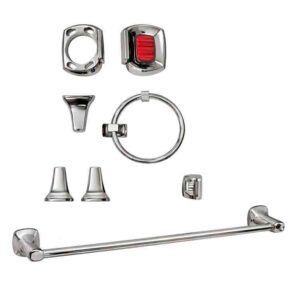 SET ACC. BAÑO CROMADO COMTEMPORARY 6pzas