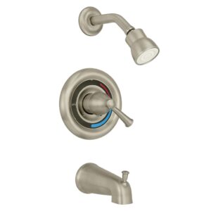 MEZCLADOR DUCHA TINA NIQUEL CEPILLADO