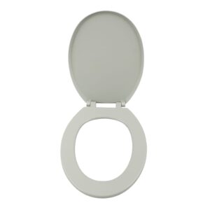 ASIENTO INODORO PLASTICO REDONDO CERR GRIS PL