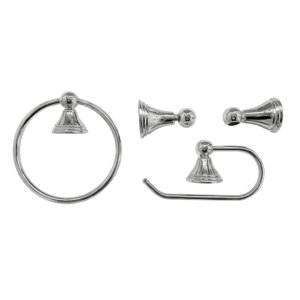 SET ACC. BAÑO CROMO PRESTON 3pzas MOEN