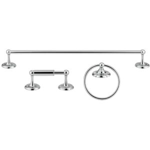 SET ACC. BAÑO CROMO YORKSHIRE 3pzas MOEN