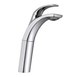 MEZCLADOR LAVABO ZARINA CROMO ALTO MOEN