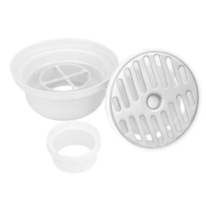 TAPON RESUMIDERO REDONDO PLAST. BCO 5"