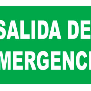 ROTULO VINIL "SALIDA DE EMERGENCIA"
