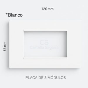 SOPORTE 3 MODULOS BLANCO 25700-30 SIMON