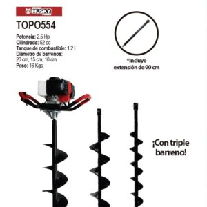 MOTOPERFORADOR HUSKY GASOLINA 52cc